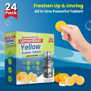 LemonBlast Yellow Bubble Tablets (24pc) 🔥FLAT 50% OFF SAVING🔥