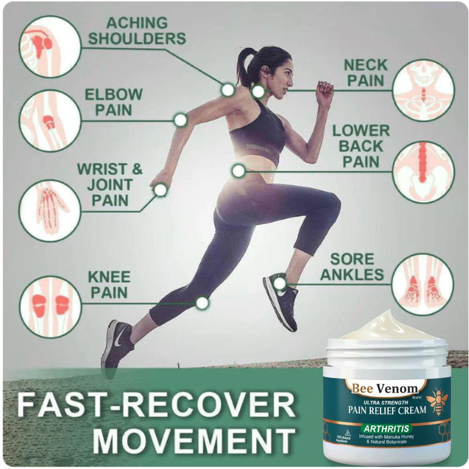 Bee Venom Ultra new Strength Pain Relief Cream 100gram (Pack of 4)