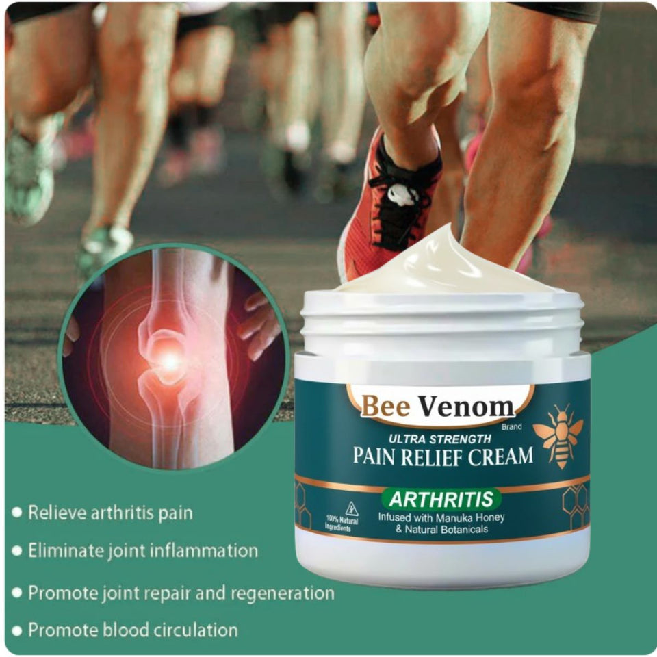 Bee Venom Ultra new Strength Pain Relief Cream 100gram (Pack of 4)