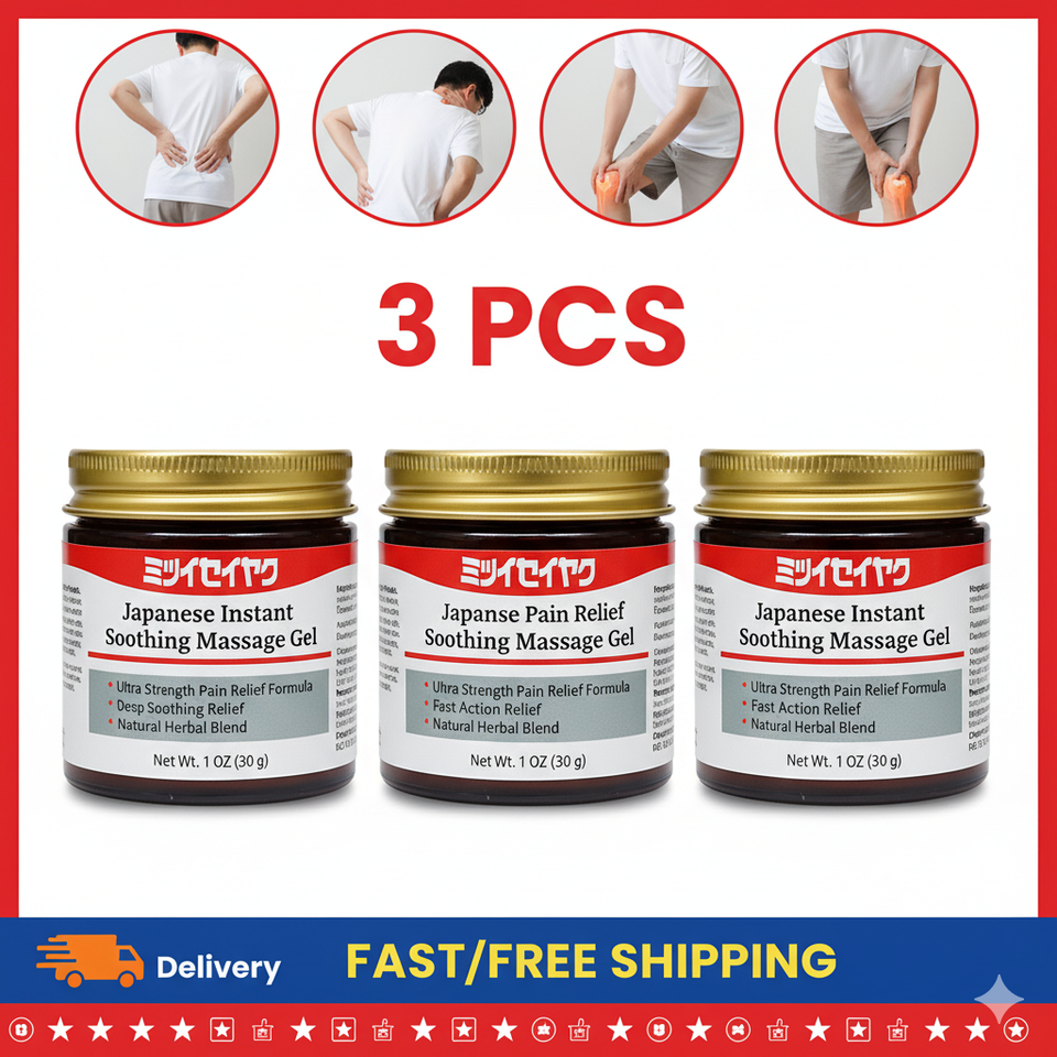 Japanese Instant Pain Relief Soothing Massage Gel (Buy 1 Get 2 )